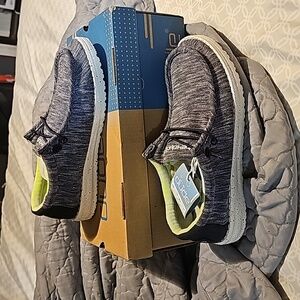 COPY - Hey Dude - Wally Youth Stretch Naval Speckle BRAND NEW